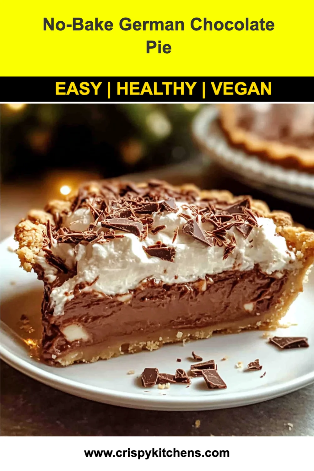 No-Bake German Chocolate Pie