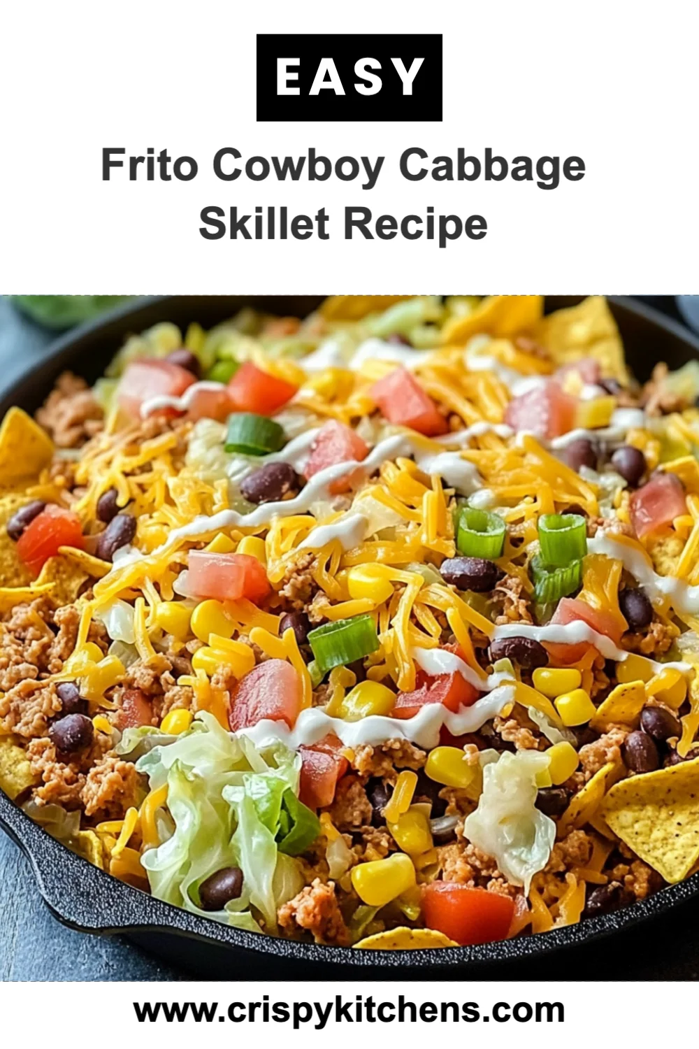 Quick & Easy Frito Cowboy Cabbage Skillet Recipe for a Cozy Family Meal in Minutes!