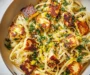 Crispy Halloumi Pasta with Lemon Zest Recipe