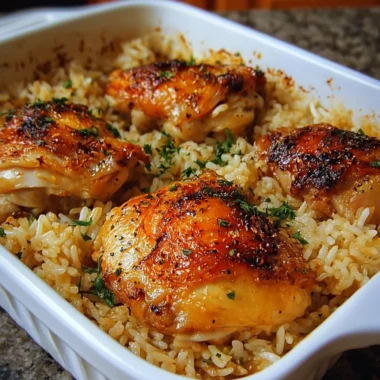 Deliciously Easy Oven Baked Chicken and Rice Recipe