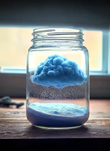 Easy DIY Rain Cloud in a Jar Experiment for Kids