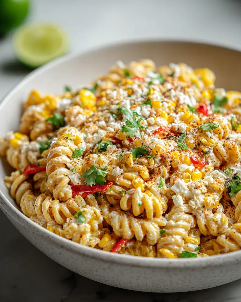 Healthy Street Corn Pasta Salad Recipe