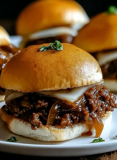 Irresistible French Onion Beef Sloppy Joes Recipe