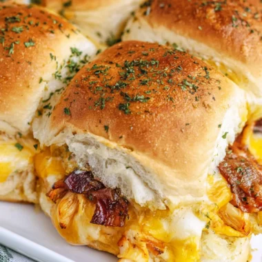 Delicious Chicken Hawaiian Roll Sliders Recipe
