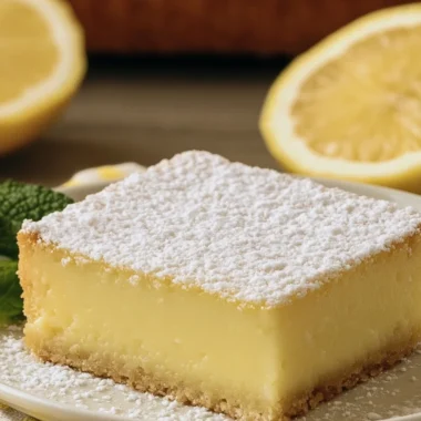Delightful Italian Lemon Custard Cake Recipe