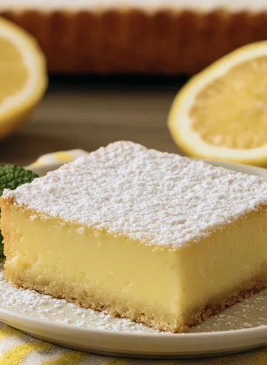 Delightful Italian Lemon Custard Cake Recipe