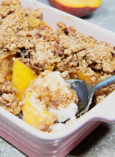 Delightful Pecan Peach Crisp Recipe