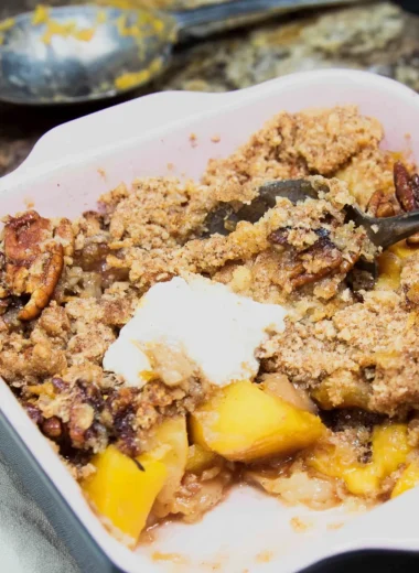 Delightful Pecan Peach Crisp Recipe