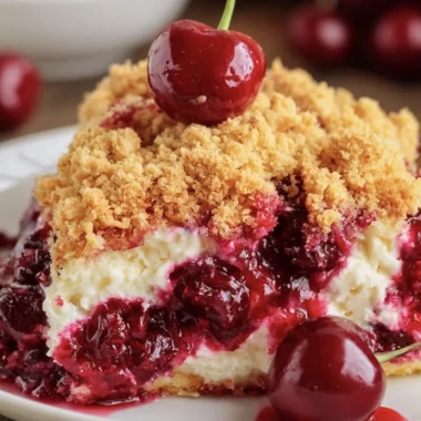 Easy Cherry Cheesecake Dump Cake Recipe