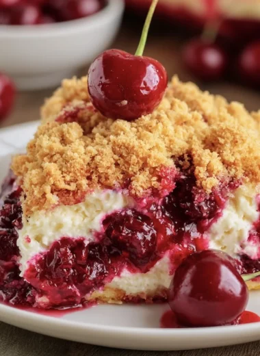 Easy Cherry Cheesecake Dump Cake Recipe
