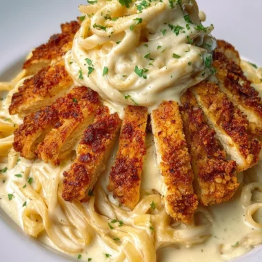 Ultimate Crispy Chicken Fettuccine Alfredo Recipe