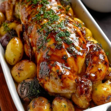 Ultimate Honey-Herb Glazed Roast Chicken Recipe
