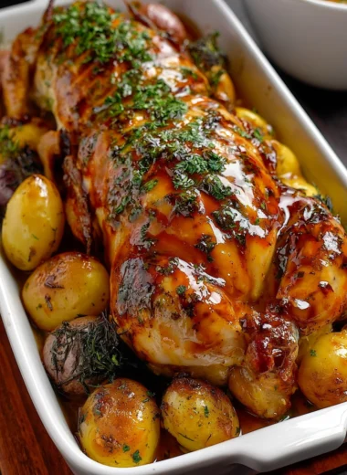 Ultimate Honey-Herb Glazed Roast Chicken Recipe