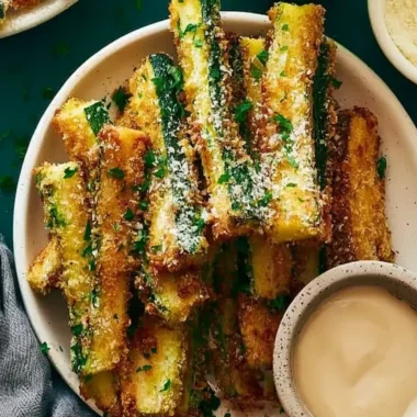 Crispy Garlic Parmesan Zucchini Fries Recipe