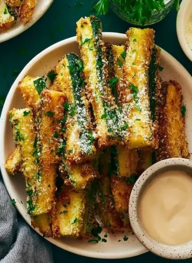 Crispy Garlic Parmesan Zucchini Fries Recipe