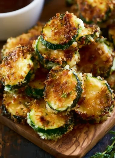 Crunchy Parmesan Zucchini Bites Recipe (Guilt-Free Snack!)