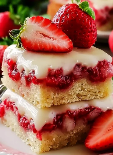 Deliciously Easy Strawberry Shortcake Bars Recipe