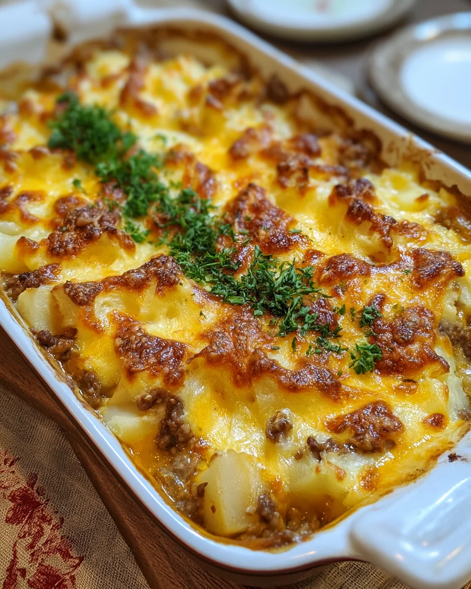Easy Hamburger and Potato Casserole Recipe