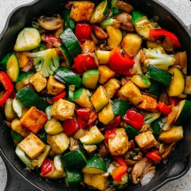 Quick and Easy Zucchini Stir Fry With Tofu Recipe