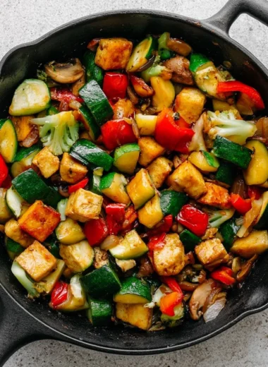 Quick and Easy Zucchini Stir Fry With Tofu Recipe