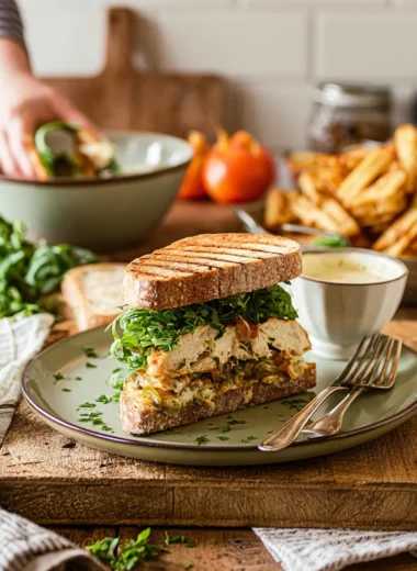 Quick & Creamy Chicken Sandwich Recipe