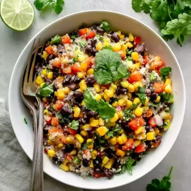 Sweet Corn and Black Bean Quinoa Salad Recipe