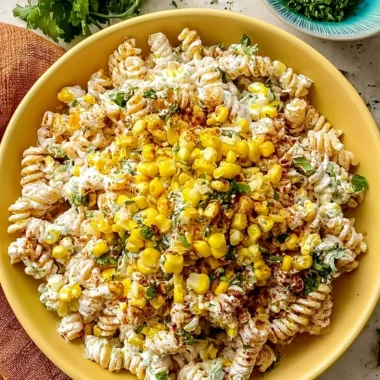 Tasty Elote Pasta Salad Recipe with Greek Yogurt