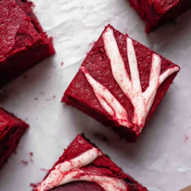 The Best Fudgy Red Velvet Brownies Recipe