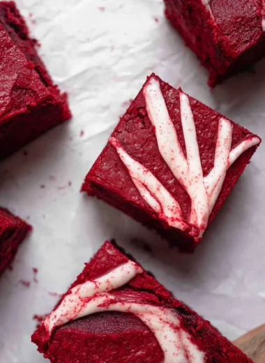 The Best Fudgy Red Velvet Brownies Recipe