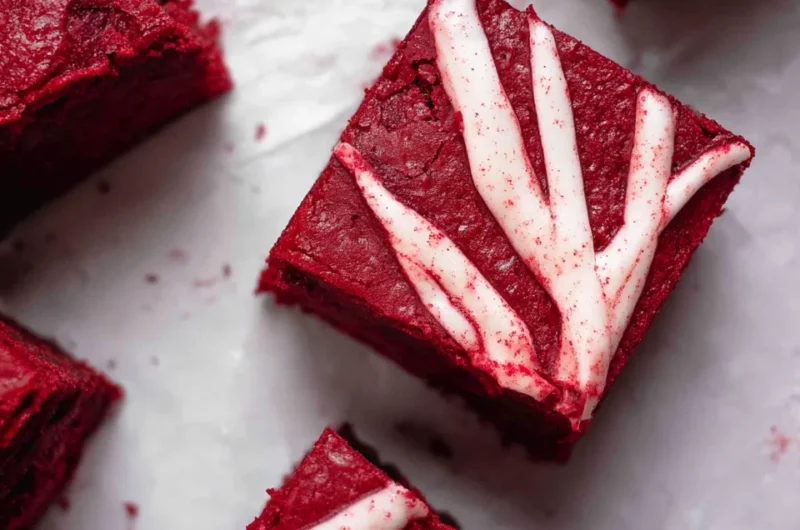 The Best Fudgy Red Velvet Brownies Recipe